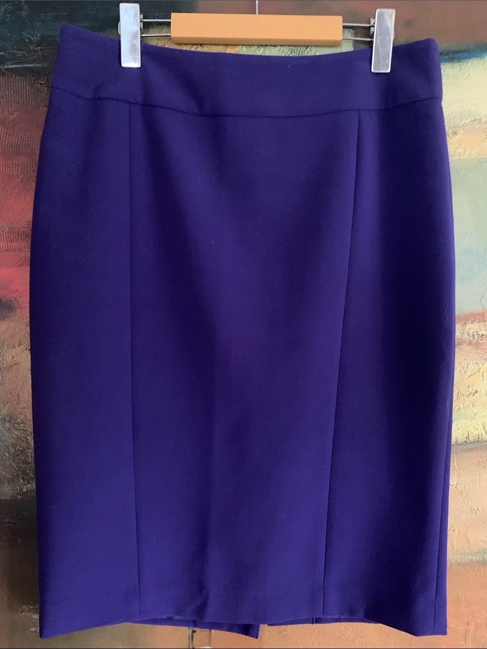 Sandra Angelozzi Purple Pencil Skirt, Size 38 / US 4-6